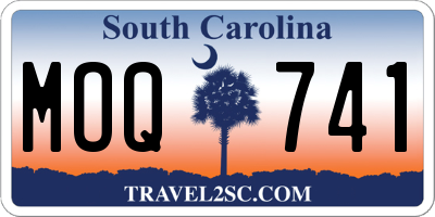 SC license plate MOQ741