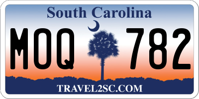 SC license plate MOQ782