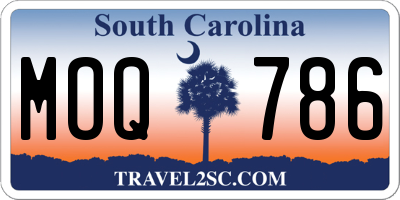 SC license plate MOQ786