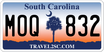 SC license plate MOQ832