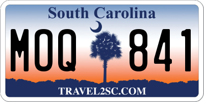 SC license plate MOQ841