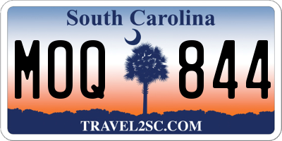 SC license plate MOQ844