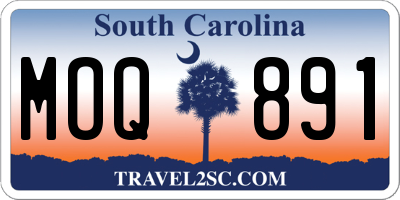SC license plate MOQ891