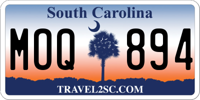 SC license plate MOQ894