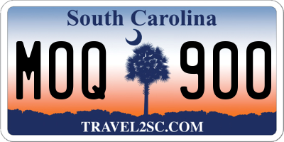 SC license plate MOQ900