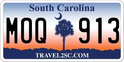 SC license plate MOQ913