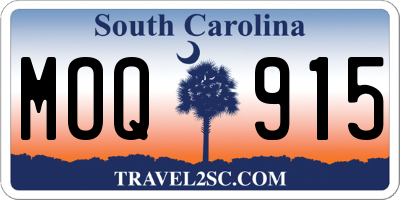 SC license plate MOQ915