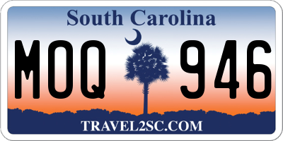 SC license plate MOQ946