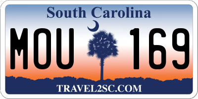 SC license plate MOU169