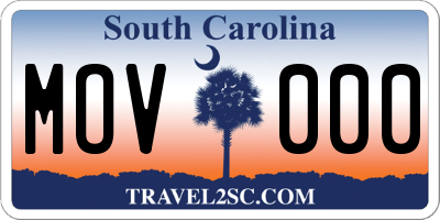 SC license plate MOV000