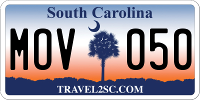 SC license plate MOV050