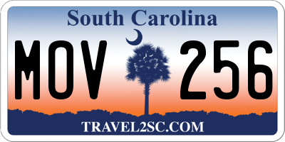 SC license plate MOV256