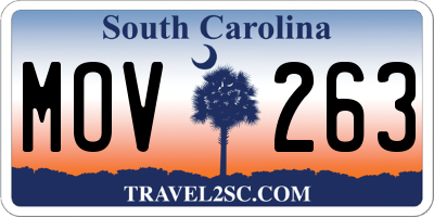 SC license plate MOV263