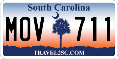 SC license plate MOV711