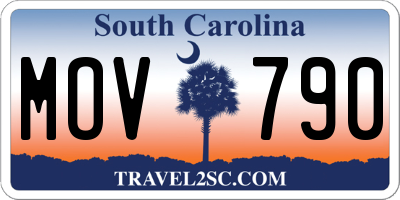 SC license plate MOV790