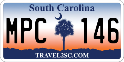 SC license plate MPC146