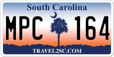 SC license plate MPC164