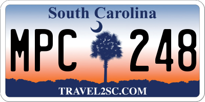 SC license plate MPC248
