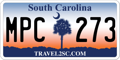 SC license plate MPC273