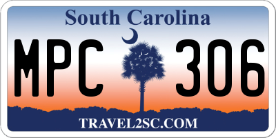SC license plate MPC306