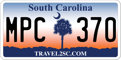 SC license plate MPC370
