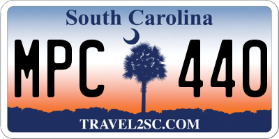 SC license plate MPC440