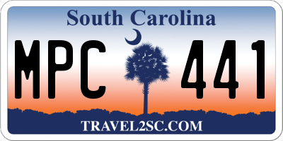 SC license plate MPC441