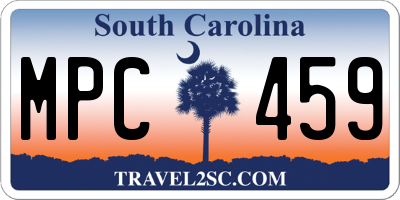 SC license plate MPC459