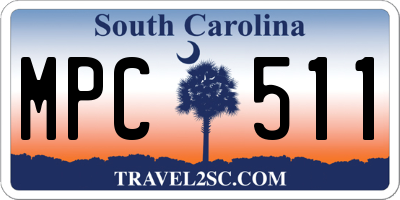 SC license plate MPC511