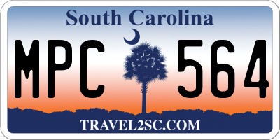 SC license plate MPC564