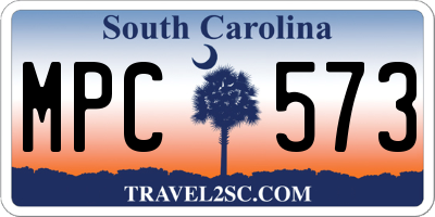 SC license plate MPC573
