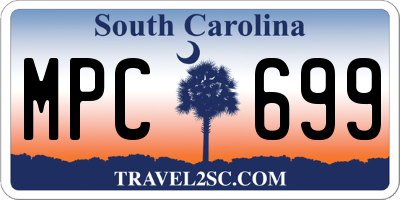 SC license plate MPC699