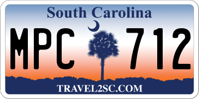 SC license plate MPC712