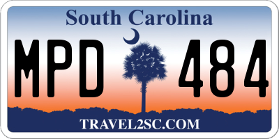 SC license plate MPD484