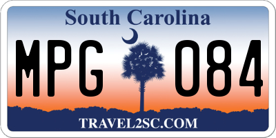 SC license plate MPG084