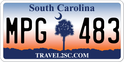 SC license plate MPG483