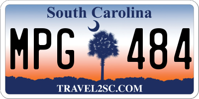 SC license plate MPG484