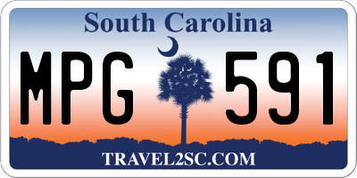SC license plate MPG591