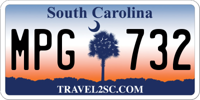 SC license plate MPG732