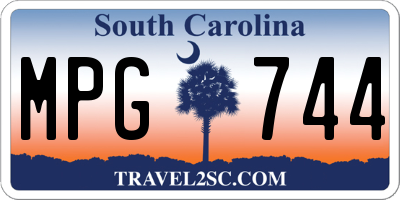 SC license plate MPG744