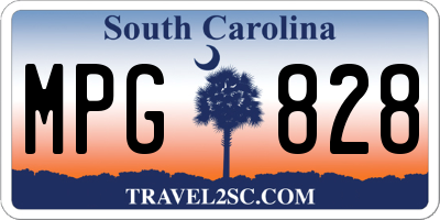SC license plate MPG828