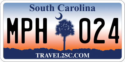 SC license plate MPH024