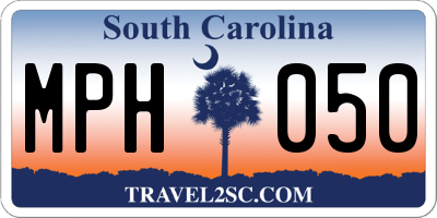 SC license plate MPH050