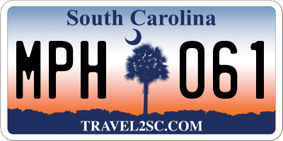 SC license plate MPH061