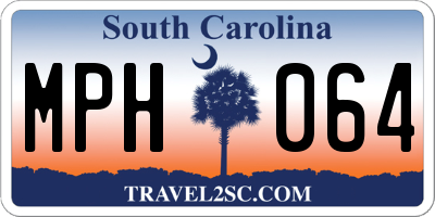 SC license plate MPH064