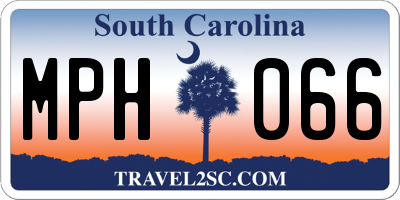 SC license plate MPH066