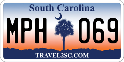 SC license plate MPH069