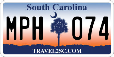 SC license plate MPH074