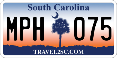 SC license plate MPH075