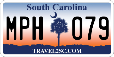 SC license plate MPH079